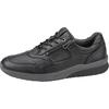 Schnürschuh WALDLÄUFER "K-FABIAN", Herren, Gr. 10,5 (45), schwarz, Nappaleder, unifarben, casual, Schuhe, Sneaker, Komfortschuh, Halbschuh in Extraweite K für den kräftigen Fuß