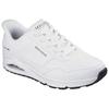 Slip-On Sneaker SKECHERS "UNO-BANKSIA LUXE", Herren, Gr. 40, weiß, Lederimitat, casual, Schuhe, Keilsneaker, Sneaker mit Luftkissen
