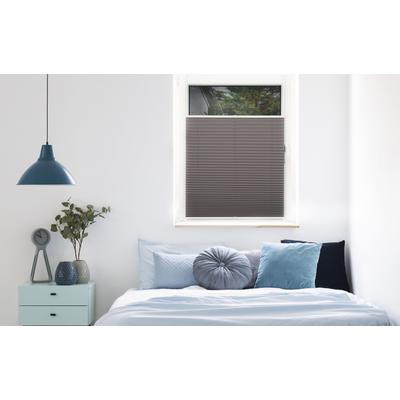 Plissee MYDECO "Free" Gr. 3, grau (hellgrau, weiß), B:50cm H:130cm, Obermaterial: 100% Polyester, Plissees Image