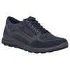 Sneaker JOSEF SEIBEL "Marley 50", Herren, Gr. 42, blau (dunkelblau, kombi), Leder, casual, Schuhe, Schnürschuh, Komfortschuh mit zusätzlichem Reißverschluss