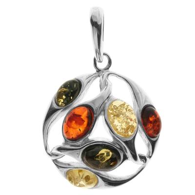 Ketten-Anhänger OSTSEE-SCHMUCK "Ostsee-Schmuck Anhänger Stina Anhänger Stina", weiß, Schmuckanhänger, Damen, 35 x 23mm, Silber 925 (Sterlingsilber), 3.6 g Image