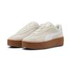 Sneaker PUMA "CLUB II ERA PLATFORM SD WNS", Gr. 37, grau (vapor gray, puma weiß), unifarben, sportlich, Schuhe