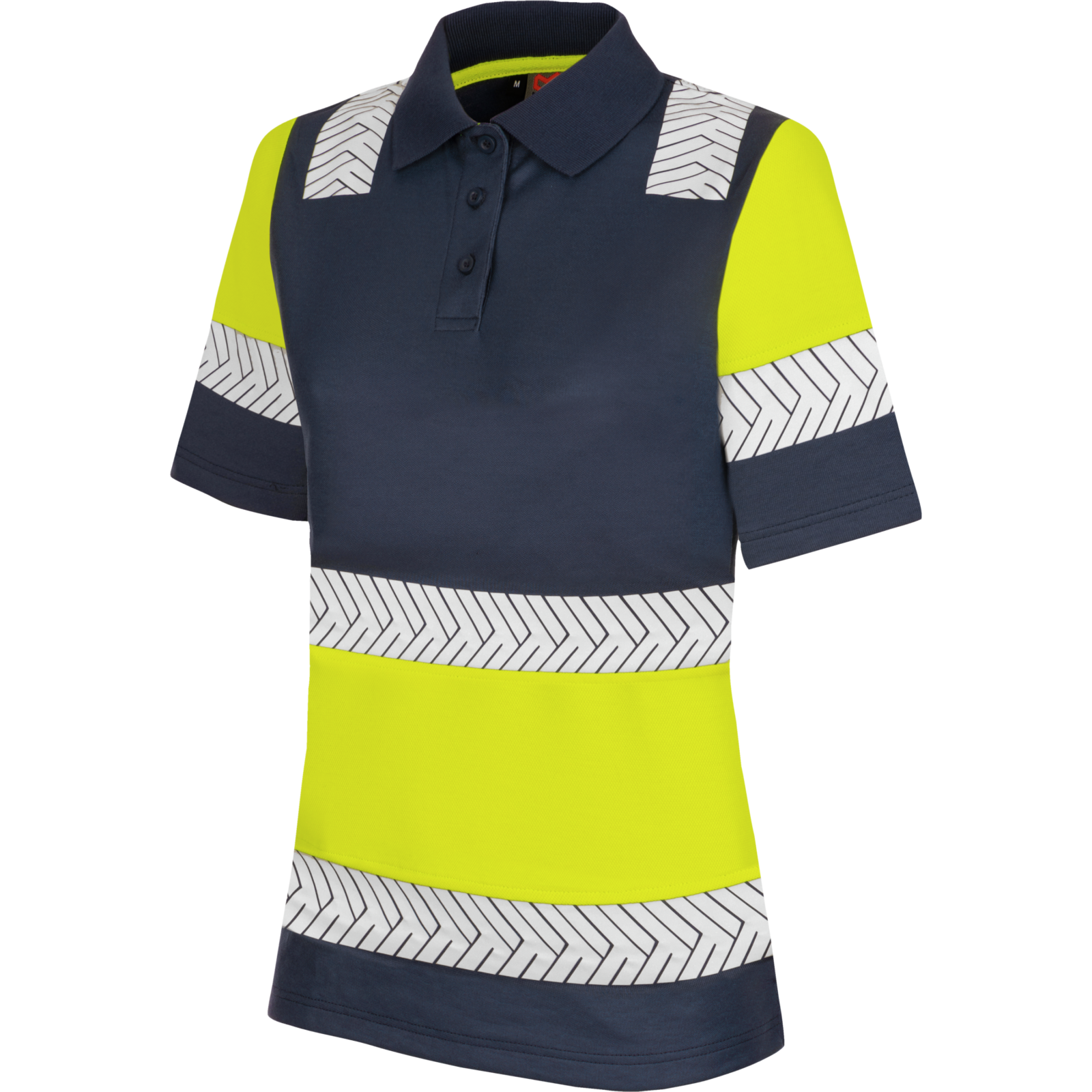 Polo haute visibilité femme FLUO ONE jaune/marine