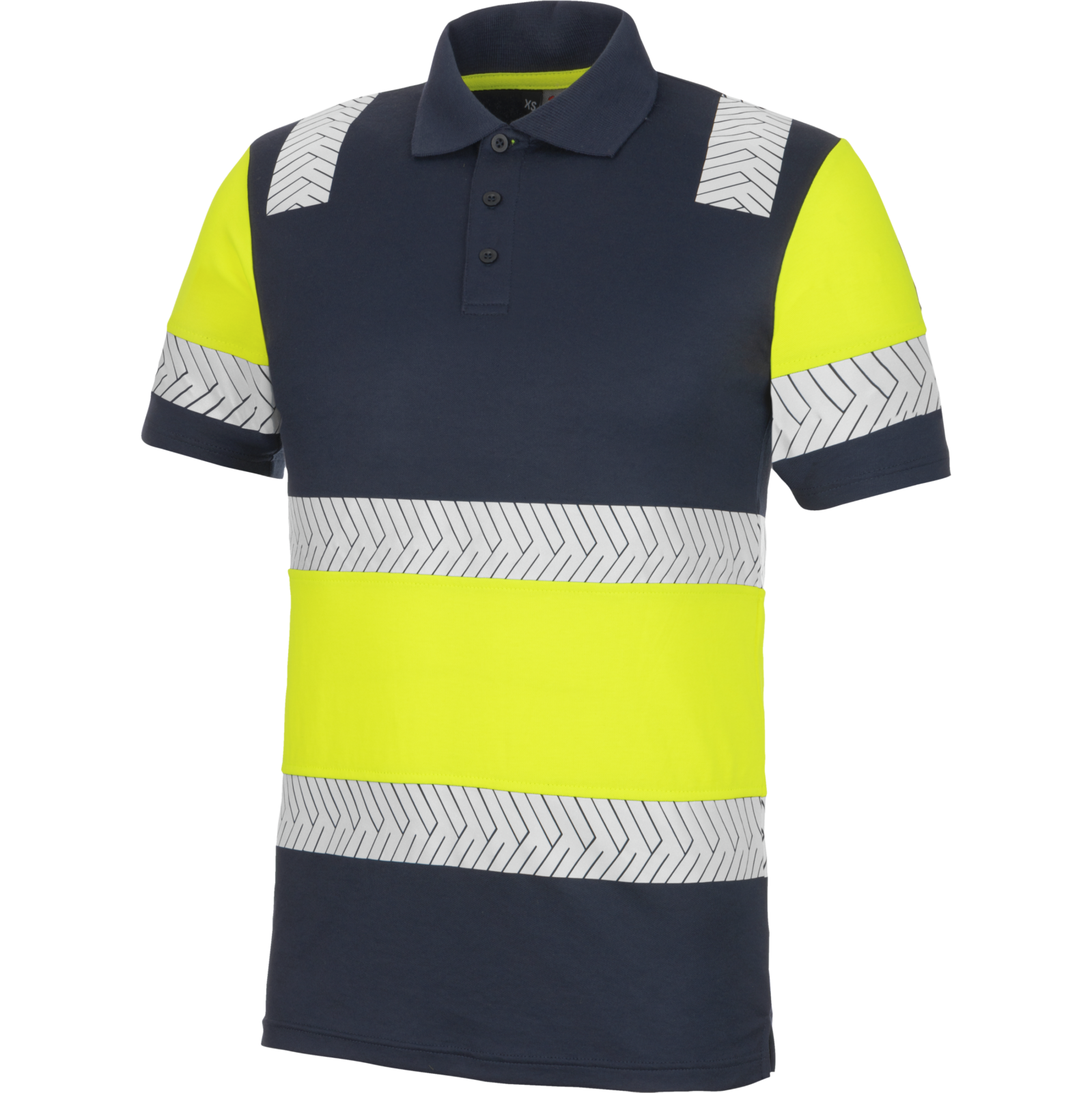 Polo haute visibilité FLUO ONE jaune/marine