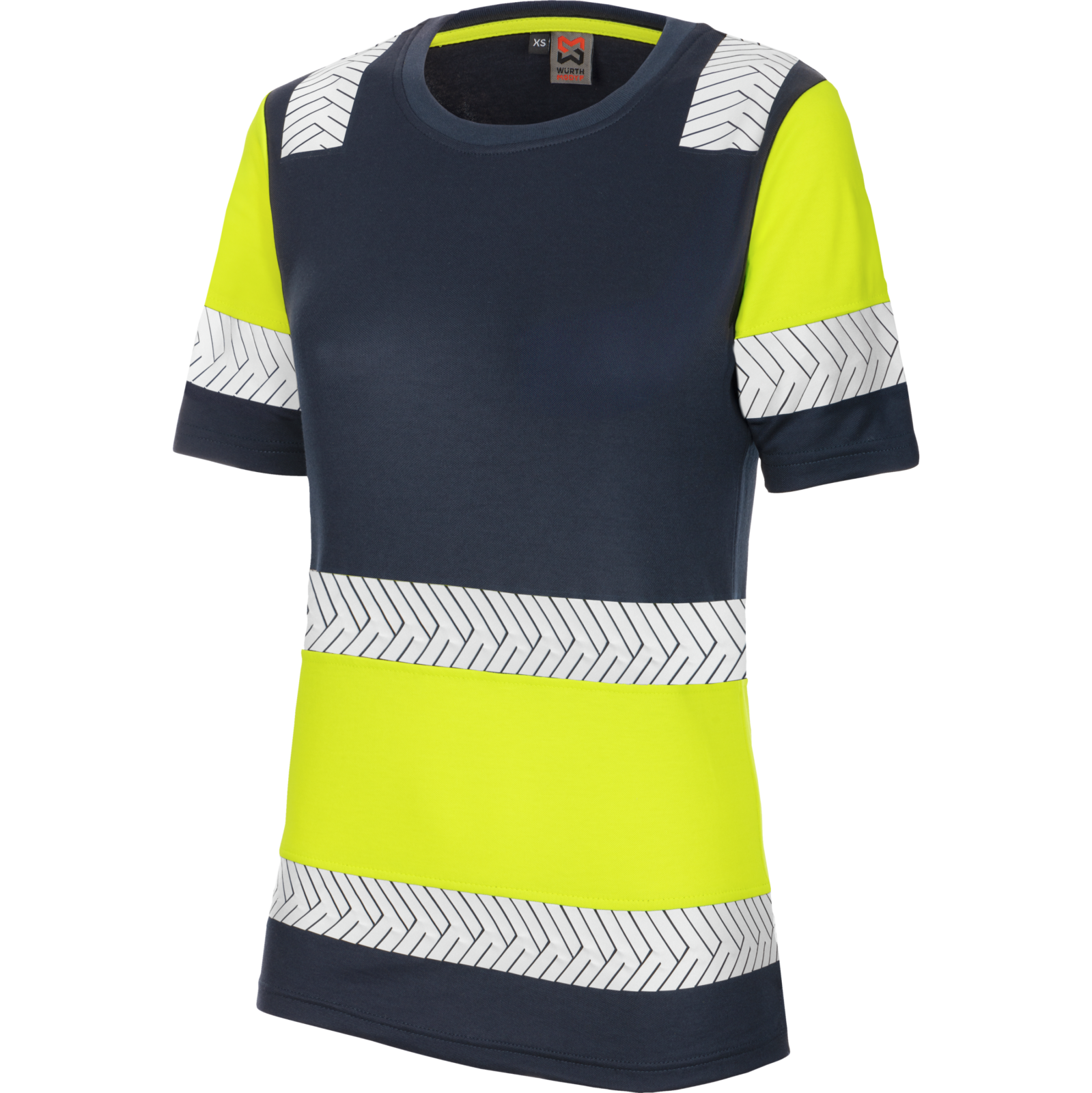 Tee-shirt femme haute visibilité FLUO ONE jaune/marine
