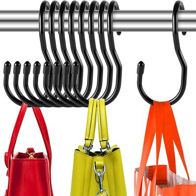 Lntyq - 10er-Pack S-Haken für den Kleiderschrank, einzigartige Haken mit gedrehtem Design für Image