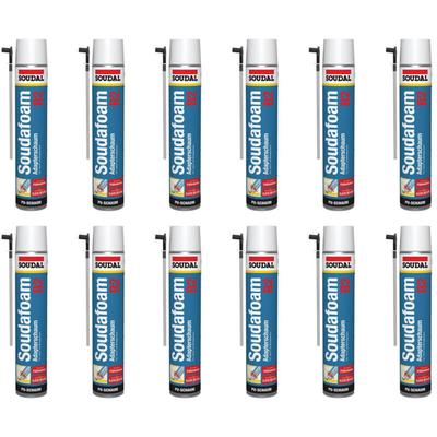 12x Soudal Soudafoam B2 Montageschaum Adapterschaum 750 ml Bauschaum Dämmschaum Image