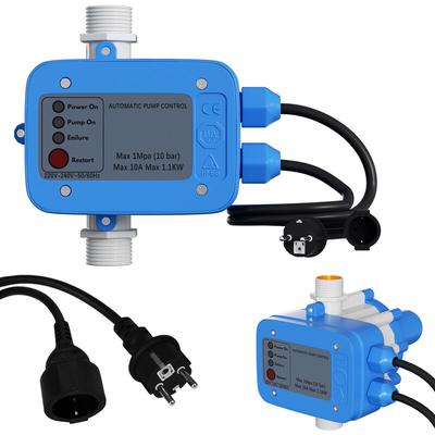 Swanew Pumpensteuerung Druckschalter Druckwächter Baranzeige Blau mit Linien Image