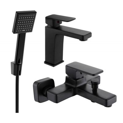 Mexen - Cetus R45 Badewannenset, Schwarz - 744303R45-70 Image