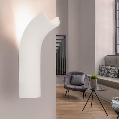 Globo Lighting - Wandleuchte Wandlampe Innenleuchte Flurleuchte Eingangsbereich, Gipsgestell weiß, Image