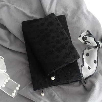 Book Cover, Fabric Cover, Black A5-A6 Handbooks, Diaries, Notebooks Stain Resistant Book Cover, Protective Book Cover，As a gift