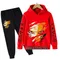 2025 Anime giapponese Naruto Felpa con cappuccio Set Abbigliamento per bambini Ragazzi Ragazze Abbigliamento Tuta sportiva per bambini Autunno Felpa con cappuccio Pantaloni Set da 2 pezzi