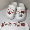 Heißer Verkauf Sanrio Hello Kitty Abnehmbare Verdickte 6 stücke PVC Bowknot Cartoon Schuh Schnallen mit Schuh Dekoration Anime Charakter