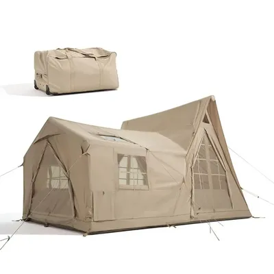 5-6 Person Oxford Fabric Inflatable Tent UV Protected Summer Tent Lightweight Portable Waterproof Beach Tents Camping Outdoor