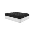 Set 180x200cm Rete contenitore Bianco + Materasso molle insac. topper integrato sp.28cm - BLACK DREAM di YSMÉE