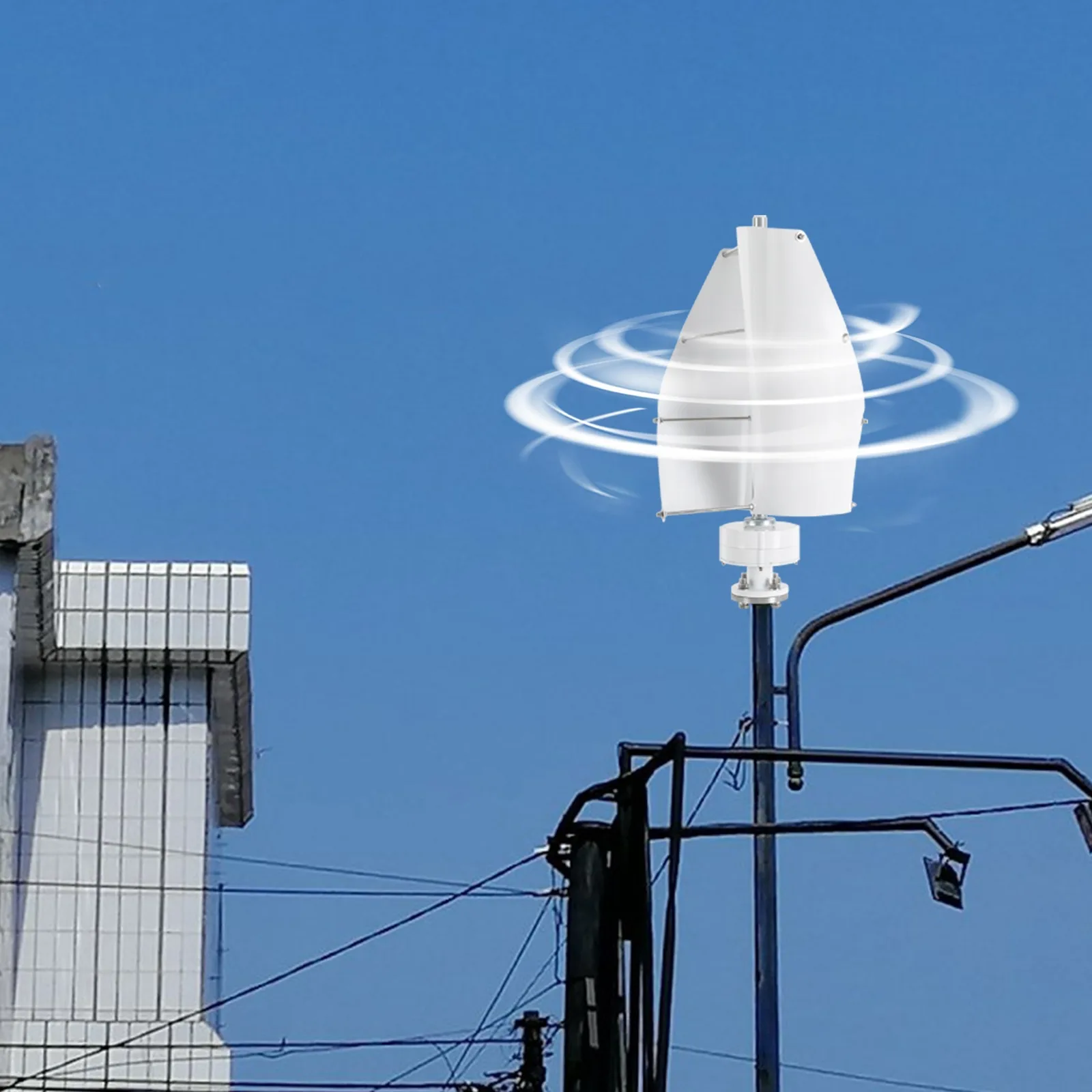 Bymaocar Windkraftanlage, 100 W 12 V vertikale Achse Windturbinengenerator Controller Windgenerator Kit Windkraftgenerator Image