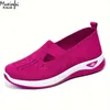 Sommerschuhe für Damen, atmungsaktiv, weiche Sohle, One-Step-Stoff, große Größe, Freizeitschuhe für Damen, Größe 35–43, günstige Schuhe im Ausverkauf