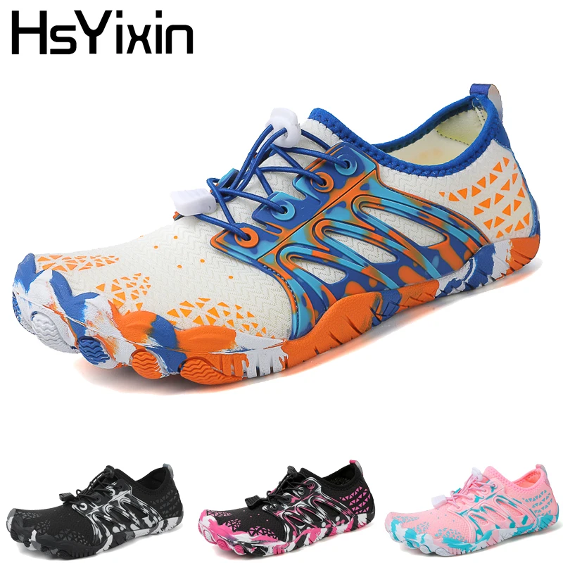 Barfuß-Wasserschuhe für Damen und Herren, Wanderschuhe, schnell trocknende Steigbügel, Surfen, Wasserpark, Yoga-Schuhe, Angelschuhe, Aquaschuhe, Strandschuhe Image