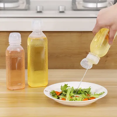 300/500ML Squeeze Seasoning Bottles Screaming Oil Bottle Oil Spray Bottle Soy Sauce Bottle Olive Oil Container Kitchen Supplies