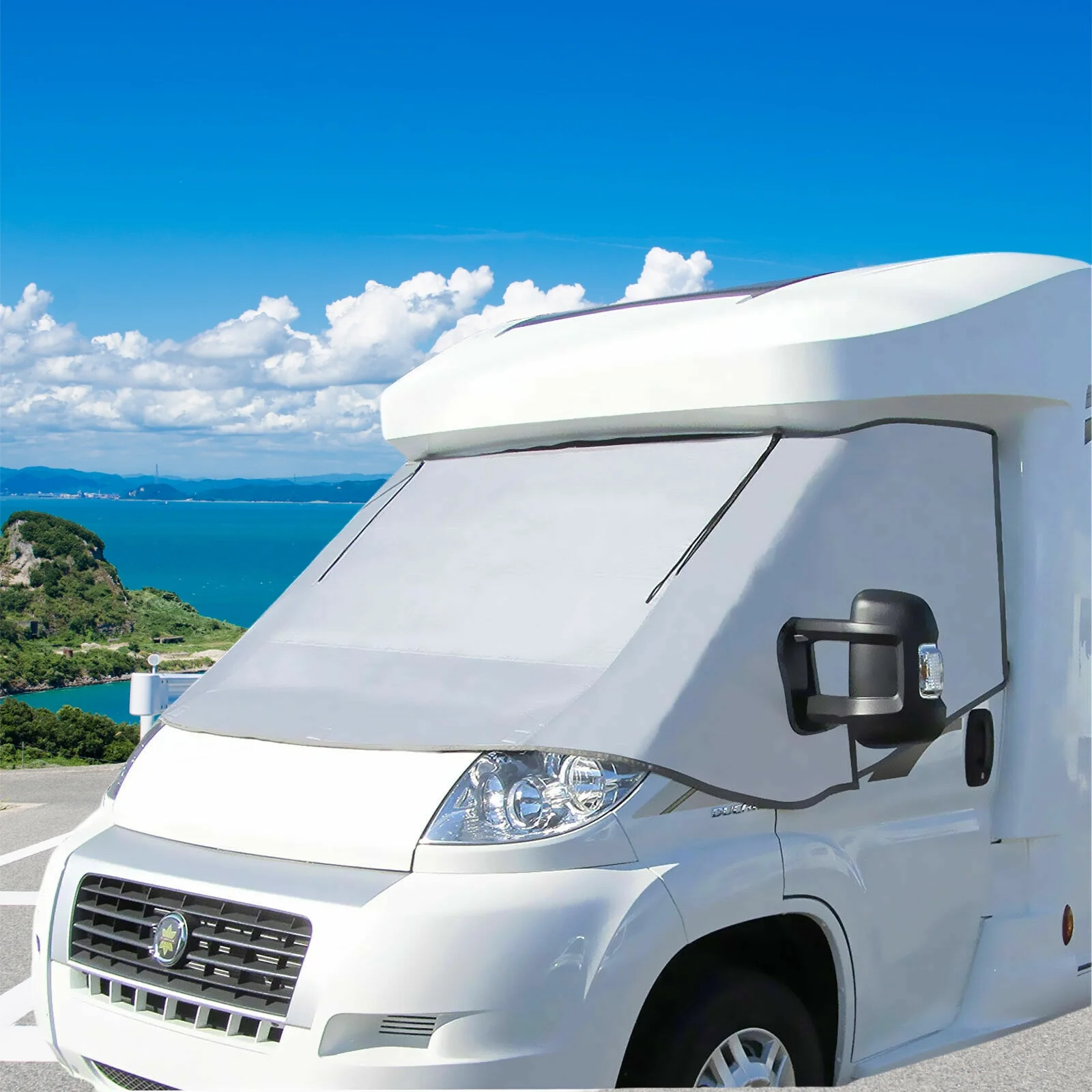 Wohnmobil Externe Thermal Screen Cab Abdeckung Windschutzscheibe Sonnenschirm Für Fiat Ducato Peugeot Boxer Citroen Relay X250 Image