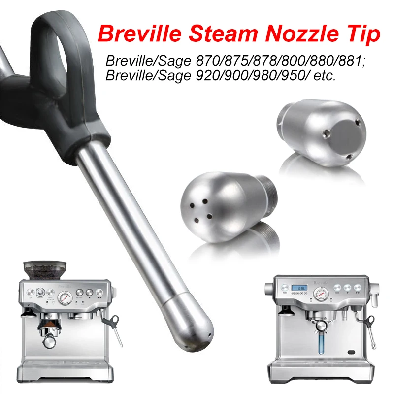 Kaffeemaschine Dampfdüse 3/4 Loch Düse Milchschaum Auslauf Dampfstab Spitze für Sage Breville 870/875/878/920/980 Espressomaschine Image