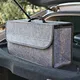 Scatola portaoggetti in feltro bagagliaio per auto strumento vario organizzatore scatola portaoggetti per auto borsa portaoggetti pieghevole in feltro di grande capacità Organizer per auto