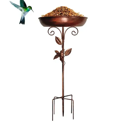 Vogelbad für den Außenbereich, Vogelbad, Schüssel und Wasserspender, Vintage-Vogelbad-Dekoration für Teich, Vogelbeobachtung, Balkon, Bauernhaus, Hinterhof