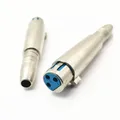 Adattatore per microfono MIC XLR a 3 pin femmina a 1/4 pollici 6,35 mm jack femmina stereo connettore cavo audio amplificatore microfonico