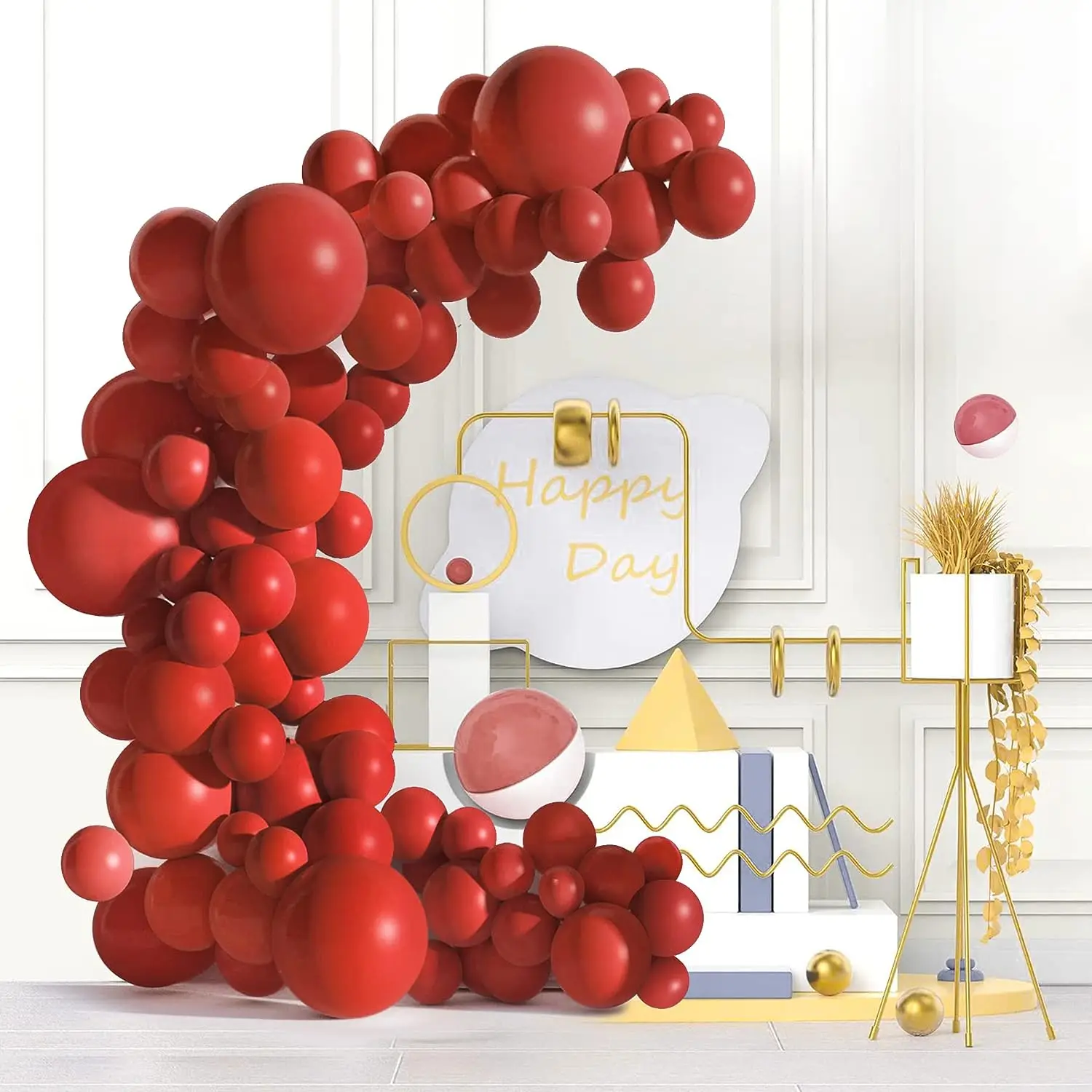 100 stücke rot und andere Farben Latex Ballon Bogen Set für Geburtstage, Hochzeiten, Geschlecht offenbaren, Junggesellen abschied, Familien treffen