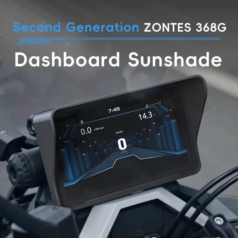 Für ZONTES 368G ZT368G Motorrad Instrument Abdeckung Sonnenschirm ZT368G Display Sonnenblende Änderung Zubehör Image