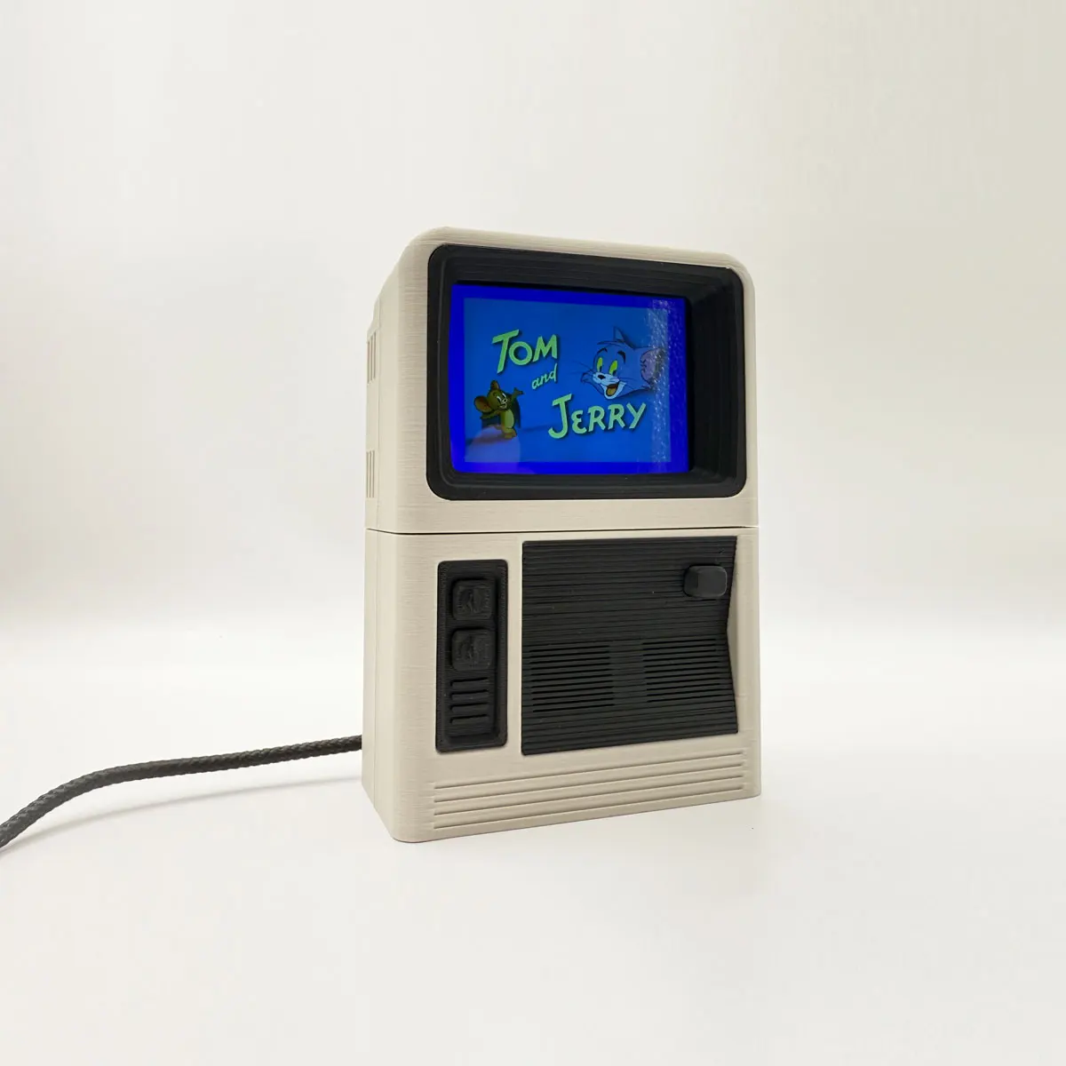 3D-gedruckte magnetische Ladestation für Miyoo Mini und Miyoomini V4-Design mit Retro-TV-Display-Ständer inklusive Ladestation und Etui Image