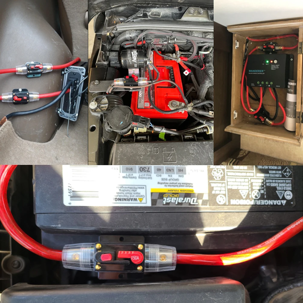 Rückstellbare Sicherung, Versicherung, 20 A, 30 A, 40 A, 50 A, 60 A, 80 A, 100 A, 125 A, 150 A, rücksetzbare Sicherung für Auto, LKW, Audio, rücksetzbare Sicherung Image