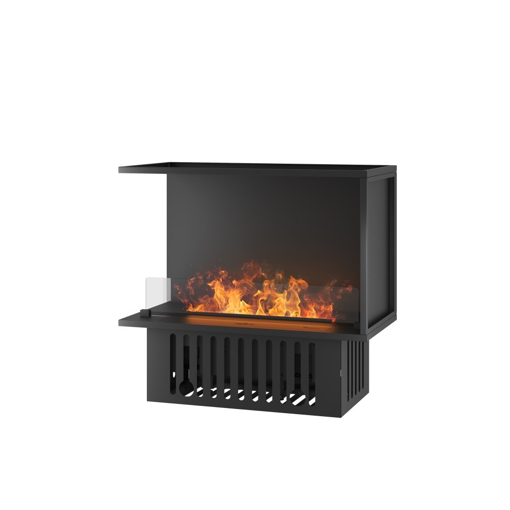 SOLOLED Corner L800 Einbau-Wasserdampfkamin mit mehrfarbiger Flamme, 3D-Effekt und App-Steuerung, 1,2-l-Tank - 80 cm, automatische Nachfüllung Image