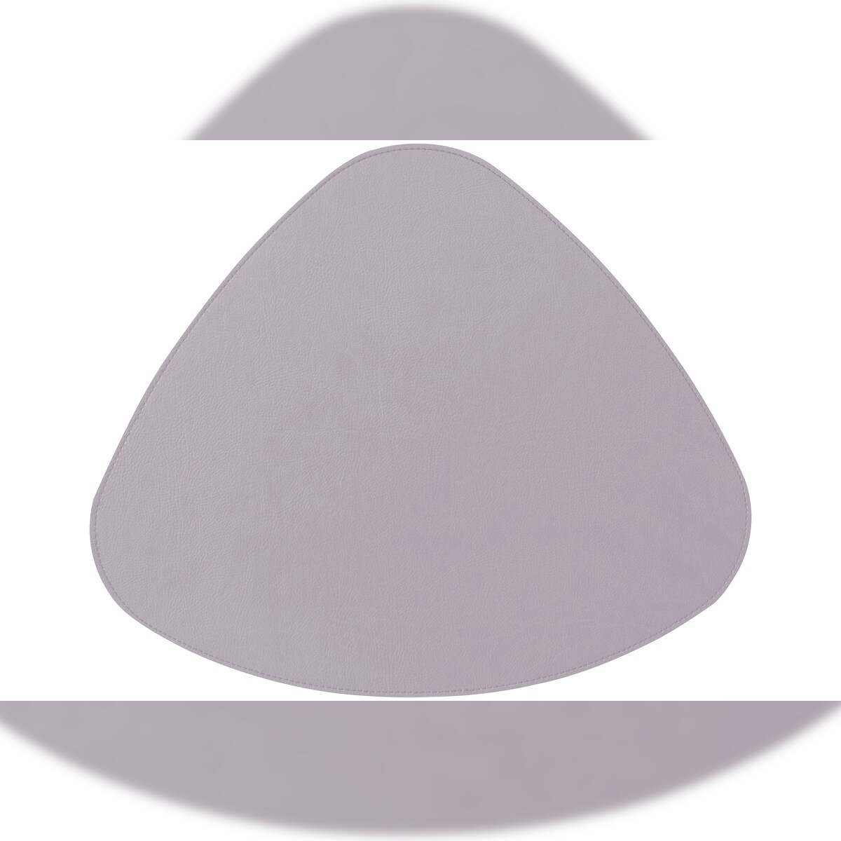 Stil Casa, 12er Set einfarbige Tischsets, gekoppeltes Polyurethan, 27xh. 24 cm, Dollar-Finish in Rosa. Image