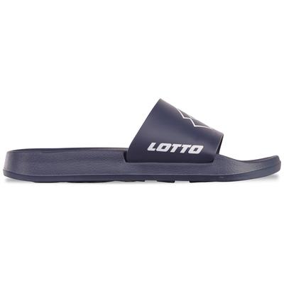 Badesandale LOTTO, Gr. 45, blau (navy, weiß), Synthetik, clean, sportlich, Schuhe, - mit bequemem Fußbett Image