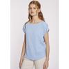 Kurzarmshirt HAILY’S "SS P TP Le44a", Damen, Gr. XS (34), blau (pearl blau), Jersey, Obermaterial: 98% Polyester, 2% Elasthan, unifarben, feminin, normal, Rundhals, Kurzarm, Shirts