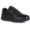 Geox U SPHERICA EC12 Leder Rindsleder Vollnarben Herren Schwarz Sportschuhe