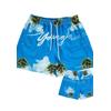Herren Plus-Size Druckshorts mit Kordelzug