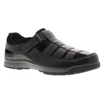 Hush Puppies Touch Close Herren Sandalen Rucker Leder Fischer Schwarz Image
