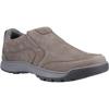 Hush Puppies Jasper Leder Herren Graue Nubuk Mokassins Schuhe