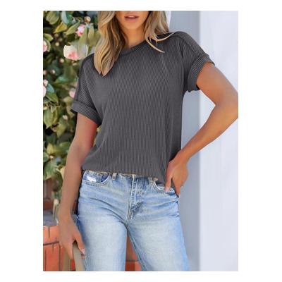 Damen Rundhals Kurzarm T-Shirt Image