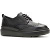 Hush Puppies Joy Leder Damen Schwarz/Schwarz Brogues Schuhe