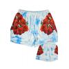 Herren Plus-Size Druckshorts mit Kordelzug
