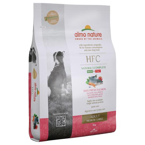 8kg adulte saumon HFC Almo Nature Croquettes pour chien