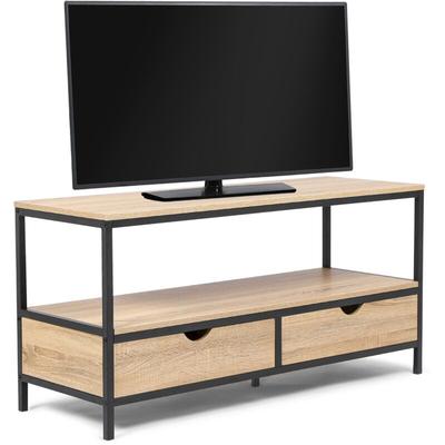 Idmarket - TV-Möbel 113 cm detroit 2 Schubladen Industriedesign Image
