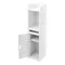 Ensemble d'armoires de salle de bain minces, armoires de rangement de salle de bain réglables pour tissu, shampoing, salle de bain, salon, étude, blanc 20x20x80cm