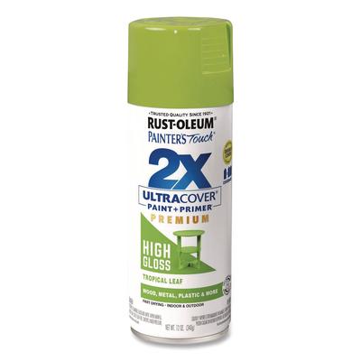 Rust-Oleum Painter's Touch 2X Ultra Cover Spray Paint, High Gloss Tropical Leaf, 12 oz Aerosol Can (RST331179EA)