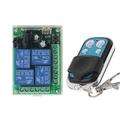 Interruttore di controllo remoto wireless RF DC12V 4 canali/relè 10A ricevitore codice di apprendimento interruttore on/off 433 MHz