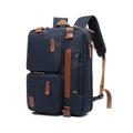 Zaino multifunzione impermeabile da uomo per laptop - borsa da viaggio business in stile vintage, borsa a tracolla con tracolla regolabile, con trolley, perfetta per lavoro, università e viaggi brevi