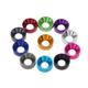 Metal Washers, Aluminum Flat Washers For Countersunk Head Bolts Multicolor Multiple Sizes Pack Of 60(Red,M2 10pcs)